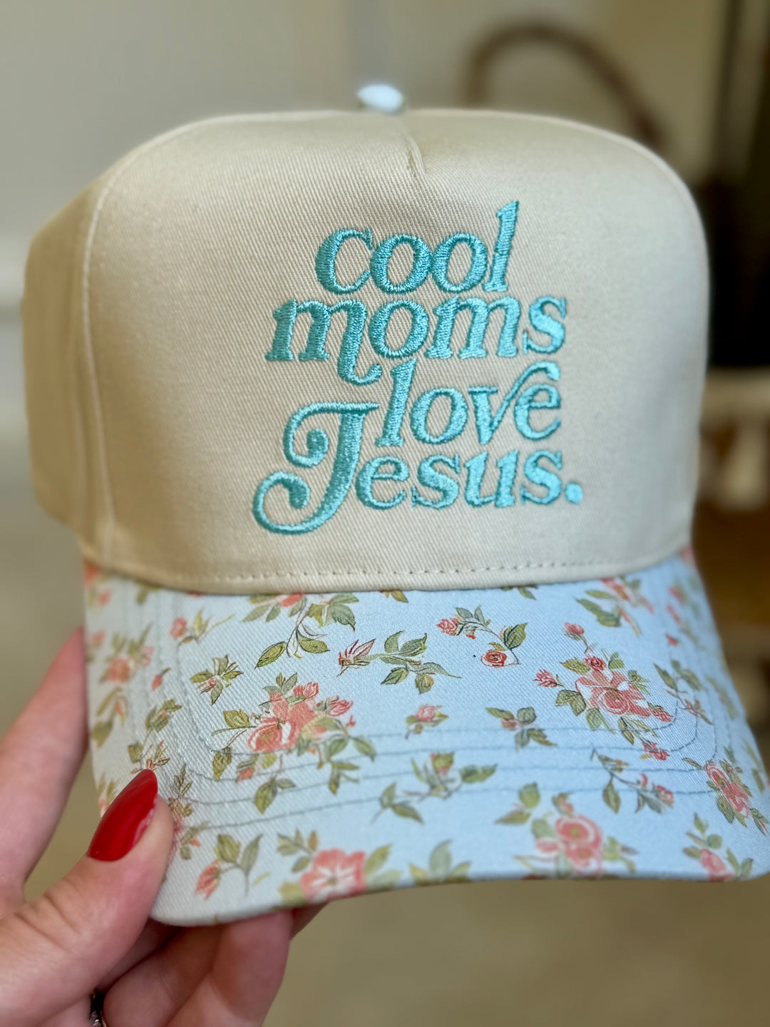 Cool Moms Love Jesus Hat