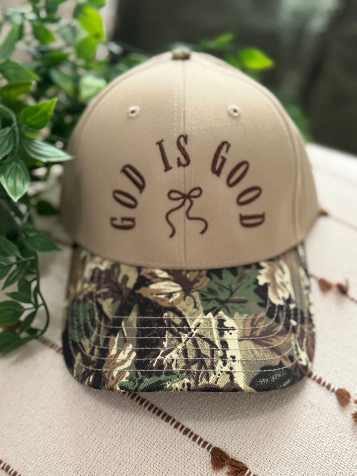 God Is Good Camo Hat