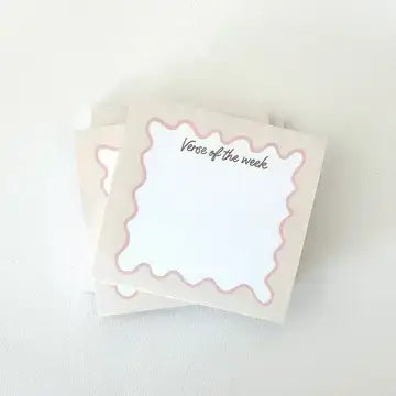 Bow Verse Sticky Notes featuring 'Verse of the Week' for daily inspiration and reflections.