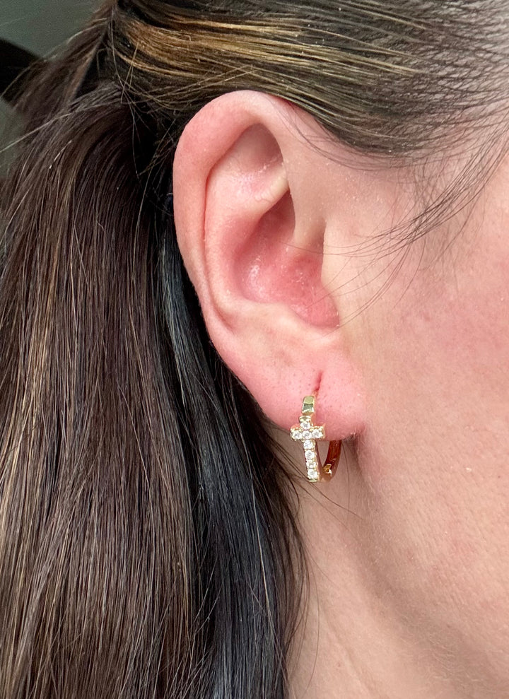 Eternal Grace Huggie Earrings