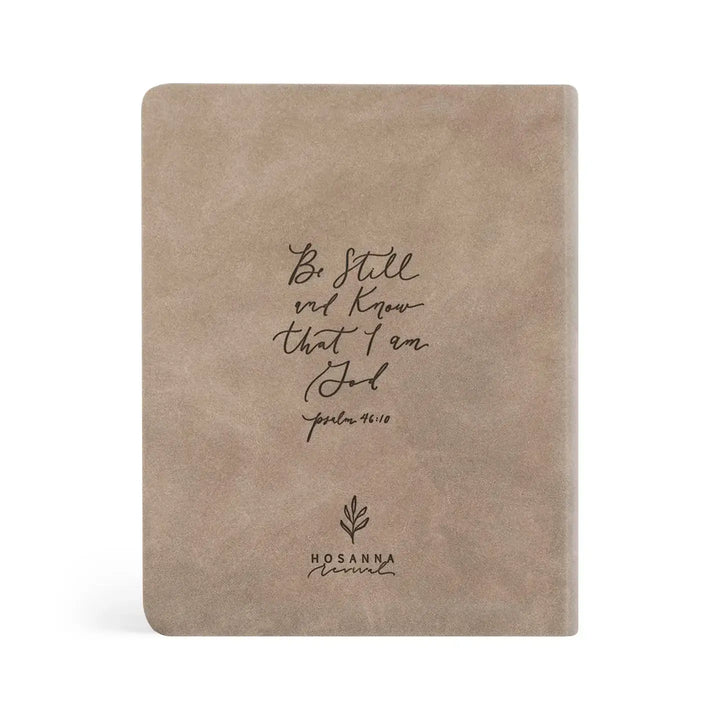 Marlo Notetaking Bible cover featuring 'Be Still and Know that I am God' Psalm 46:10 in elegant script.