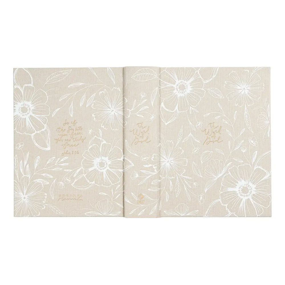 Pristine Notetaking Bible with floral design, reflecting the beauty of Alaska's Cordova landscapes.