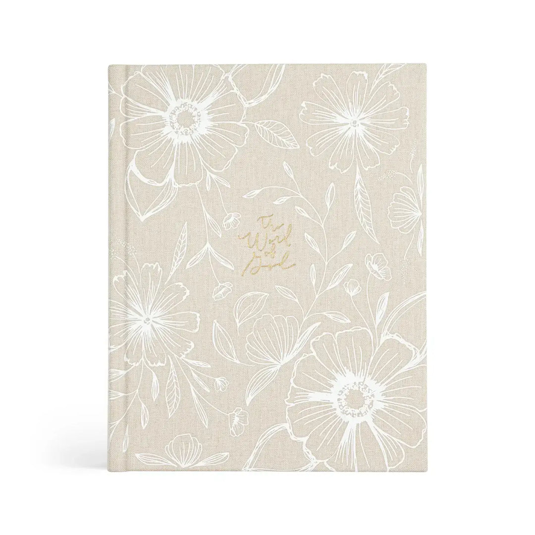 Pristine Notetaking Bible with floral design, inspired by the beauty of Alaska's landscapes.